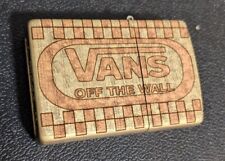 Vans Off The Wall All Brass Zippo Lightly Used. 2 Side Engraved One Of A Kind  picture