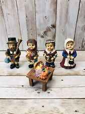 Lot of 5 Vtg Plymouth Pilgrim & Indian Native Thanksgiving Figurines 3