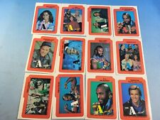 1983 TOPPS THE A-TEAM 12 CARD STICKER COMPLETE SET B.A. Mr. T Baracus picture
