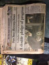 Vintage Gorbachev Russia Newspaper Article Lot picture