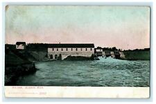 1908 Big Dam in Allegan Michigan MI Antique Posted Postcard picture