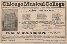 Chicago Musical College Print Ad Vintage 9