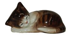 Vintage Royal Doulton England Bone China Sleeping Tiger Cat Figurine picture