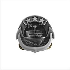 Mini GENUINE U.S. NAVY BADGE: SMALL CRAFT ENLISTED -  OXIDIZED picture