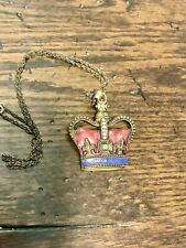 1937 Vintage  Cutty Sark SCOTS SCOTCH WHISKEY Coronation GEORGE VI Crown Pin picture
