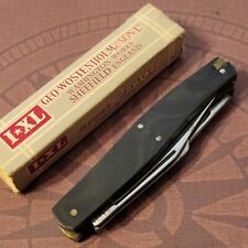 IXL GEORGE WOSTENHOLM Knife Made in Sheffield England Stockman Black Handles picture