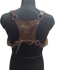Retro Medieval Leather Sling Sword Holder Belt Warrior Back Scabbard Strap picture
