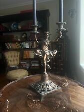 Vintage Lady Dancing Design Aluminium Statue Candle Holder Decorative picture