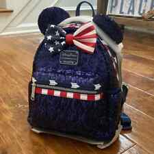 Loungefly Disney Americana Sequin Stars & Stripes Minnie Backpack picture