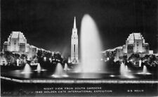 California San Francisco GGIE Expo 1939 RPPC Photo Postcard Night 22-3 picture