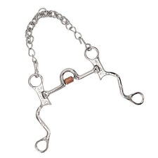 120mm Horse Mouth Snaffle With Chain Stainless Steel Horse Bit picture