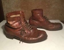 WWII Imperial Japanese Army Medical Officer's Lace-Up Boots, Rare Collectible picture