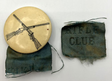 Antique Rifle Club Whitehead 1896 Hoag Pinback Button 1 3/4