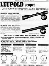 1953 Print Ad of Leupold Pioneer Riflescope Hunting Rifle Scope picture