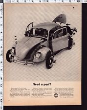 1965 Vintage Print Ad Volkswagen Beetle VW USA picture