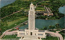 Louisiana State Capitol, Baton Rouge, U.S. Senator Huey Long, 450 Postcard picture