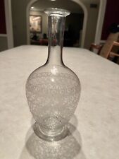 Vintage Baccarat Etched Crystal Decanter/Carafe Rohan Pattern SIGNED picture