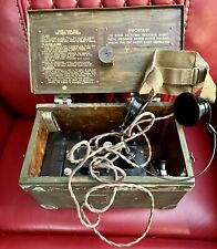 Original WW-II Field Telegraph Morse Code Key Fullerphone MKV With Headphones picture