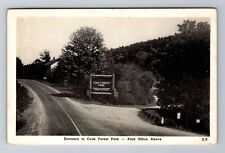 Cooksburg PA-Pennsylvania, Entrance To Cook Forest Park, Vintage c1919 Postcard picture