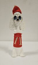 1950's Vintage Brinns Comical Poodle In Santa Outfit Figurine 9” Tall RARE picture