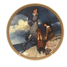 Norman Rockwell Fine China Knowles Waiting On The Shore Collectors Plate EUC picture
