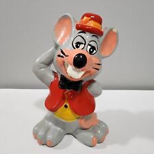 Vintage Chuck E Cheese Showtime Pizza Ceramic Coin Bank 9 Inch  picture