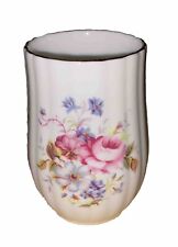 Coalport Bone China England Floral Painted Cylindrical Vase - Shrewsbury 3.5” picture