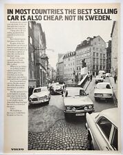 1972 Volvo On The Streets Of  Sweden Vintage Print Ad picture
