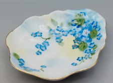 Vintage Lefton China Soap/Trinket Dish Blue Forget-Me-Not Hand Painted  picture