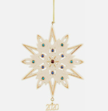 Lenox 2020 Gemmed Snowflake Ornament Annual Christmas Multicolored Crystals NEW picture