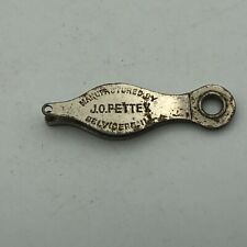 Vintage J.O. Pettey Belvider IL Chicken Foot Punch Tagger FOB Advertising / picture