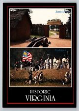 Historic Virginia Jamestown & Yorktown Vintage Unposted Postcard picture