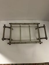 Vintage Brass & Glass Relish Tray Grand Millennial Gorgeous For Any Occasion picture