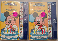 VTG Two Disney Golden Sound Story Mickey`s Birthday Sealed . Read description. picture