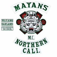 SOA Mayans Northern Cali MC Biker Jacket Vest Patch 7 PC picture