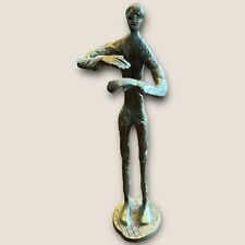 Vintage Sculpture Brass Bronze Standing Man  10 Inches height Rare Art picture