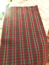 Custom-made w/Longaberger Christmas Holiday Plaid fabric TABLE RUNNER - 13