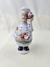 Vintage Cooking Club America Collection Porcelain “The Chef” Trinket Box picture