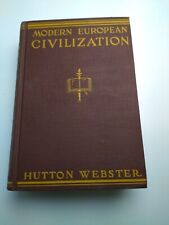 Early European Civilization Hutton Webster 1933 1st edition Very Good Hardcover picture