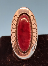 Navajo Sz 8 Purple Sugilite Ring Silver Signed Jackson Native American USA picture