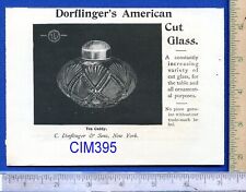 U PICK orig. 1890’s Dorflinger's American Cut Glass print ads ~ $1.00 shipping picture