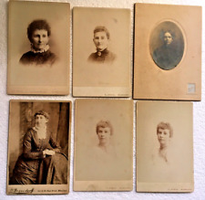 Antique Cabinet Card Lot Ladies Women Milwaukee Wisconsin SL Stein Photographer picture