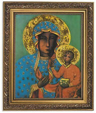 Ornate Gold Finish Our Lady of Czestochowa Icon Framed Print, 10 Inch picture