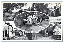 Merseyside England England Postcard West Kirby c1920's Multiview Antique picture