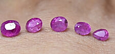1.75 Carat Five Pieces Natural Faceted Ruby Gemstone Lot picture