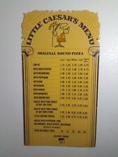 Vintage 1970s Little Caesars Pizza Menu Cardboard Sign Huge Rare Original 1972🍕 picture