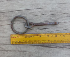 Antique Tether  horse Equestarian Stable Hitching Post Ring Antique farm 6.3