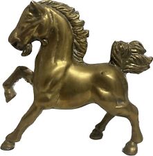 Beautiful Majestic  Vintage Solid Brass Horse picture