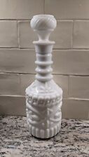 MILK GLASS DECANTER WITH STOPPER, 12