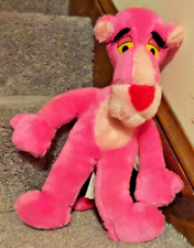 Vintage 1980 16” Pink Panther Stuffed Plush By Mighty Star retro animation picture